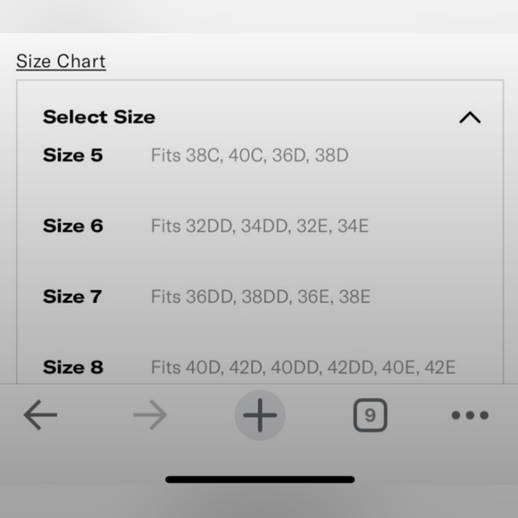 Size 7 Knix V-Neck Bra no padding - Picture 5 of 5